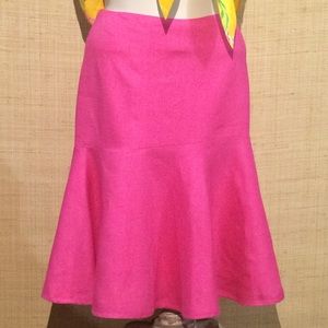 Ralph Lauren Pink Linen Tulip Skirt Sz 8
